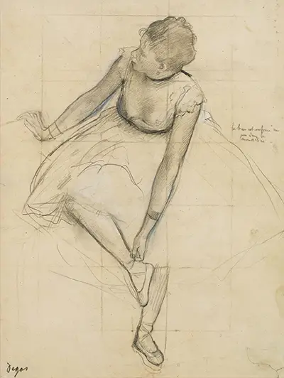 Dancer Adjusting her Slipper Edgar Degas